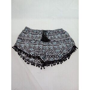 Mystic Apparel  Medium Black white Blue Shorts